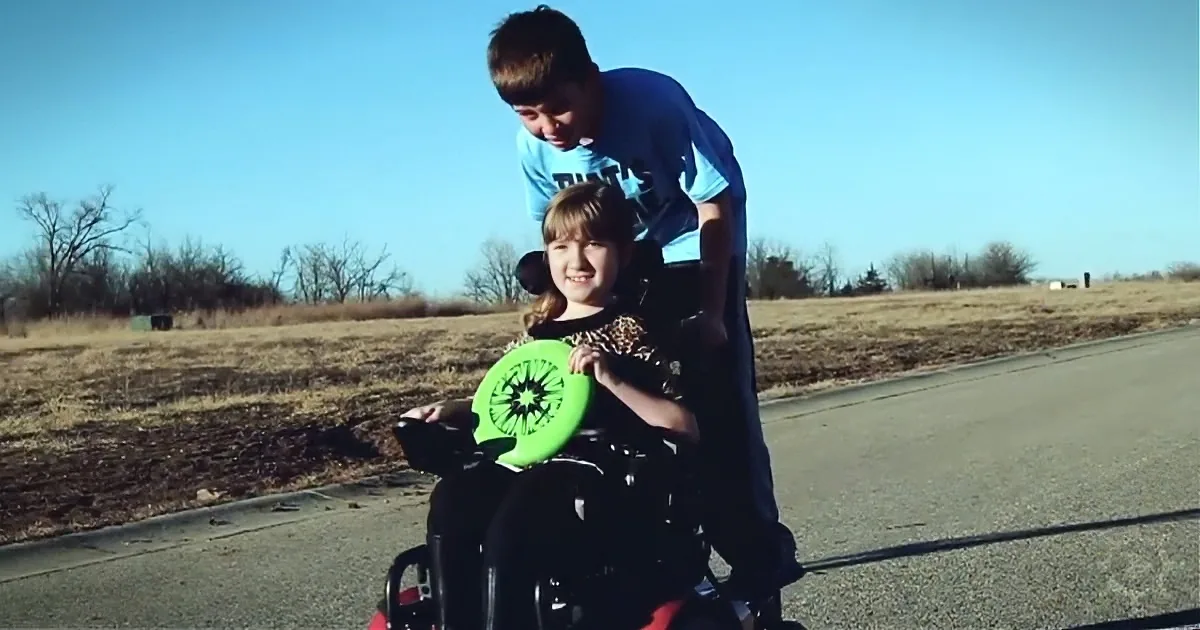 While His Wheelchair-Bound Sister Is Interviewed on T.V. Her Brother Makes a Stunning Confession