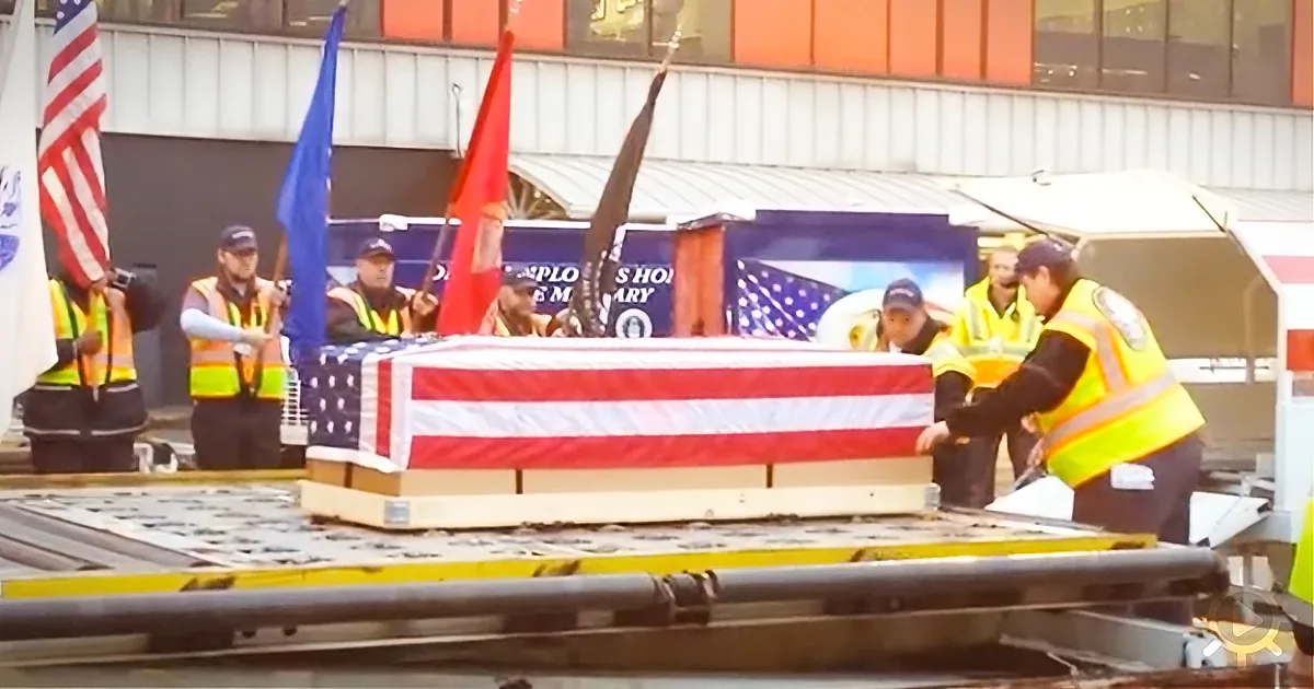 Airport Baggage Handlers: Respectful and Dignified on a Special Occasion