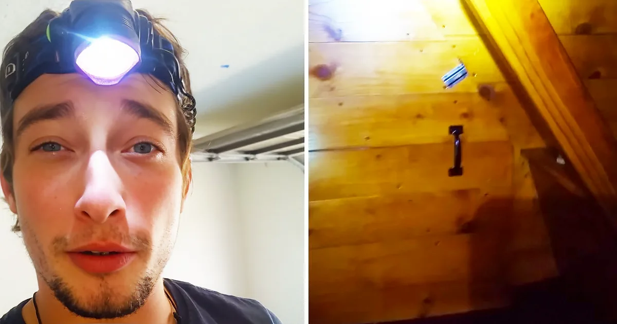 A Worker Spots a Secret Door While Renovating a Home. He Looks Inside to Find a Scary Secret Room!