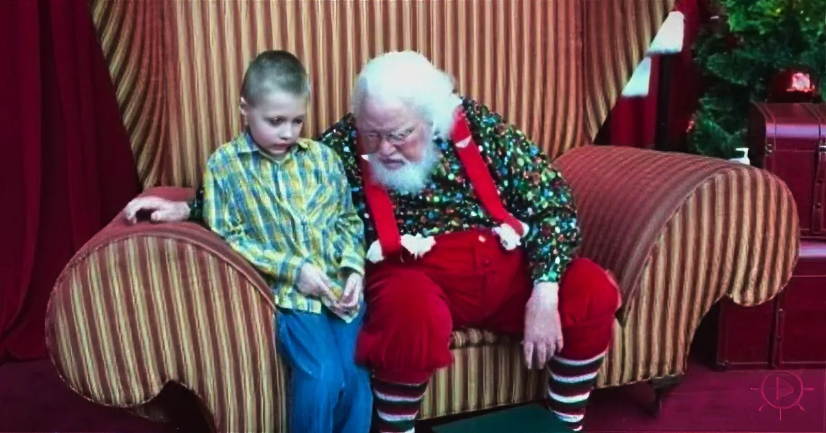 An Autistic Boy Confesses a Secret to Santa. Santa Then Whispers These 5 Words to Him