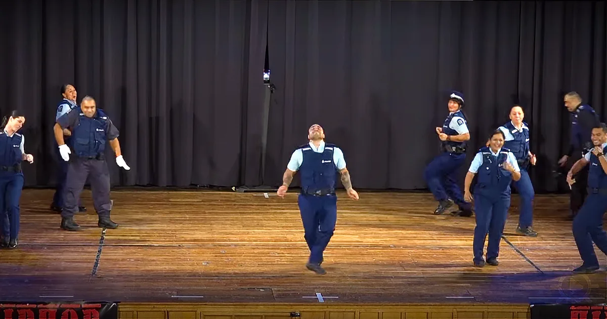Nine Kiwi Cops and Their Spectacular Version of the Latest Dance Craze