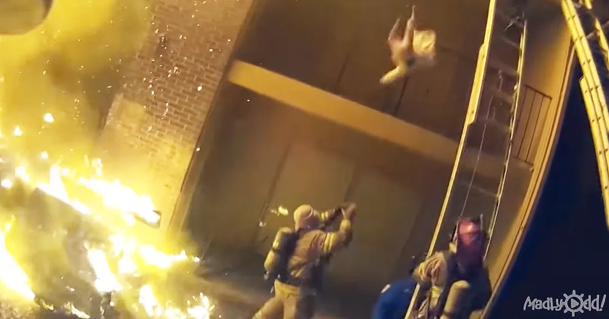 Dramatic Rescue Footage From a Burning Building - Outstanding!