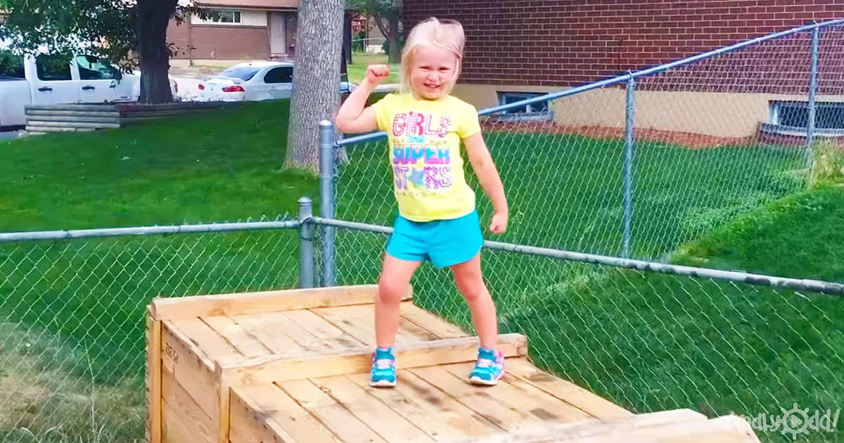 ''5 Year-Old Just Can''t Wait to Become a Ninja Warrior: Dad Helps With Training''