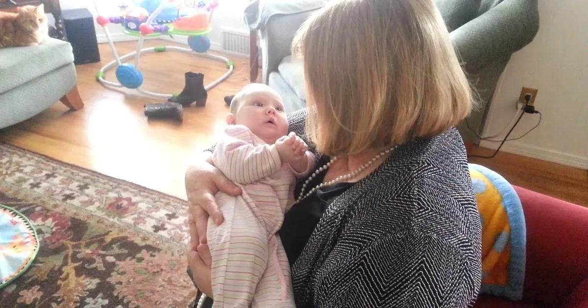 Grandma and Baby Granddaughter Sing a Sweet Duet