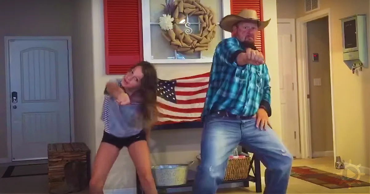 Cowboy Dad Catches Daughter Dancing, Then He Joins in for Hilarious Dance-off Viewed by Millions