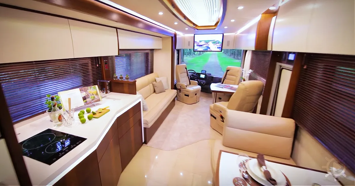 This Luxury Motorhome, With a Built-in Garage, Is Making Everybody Want One of Their Own!