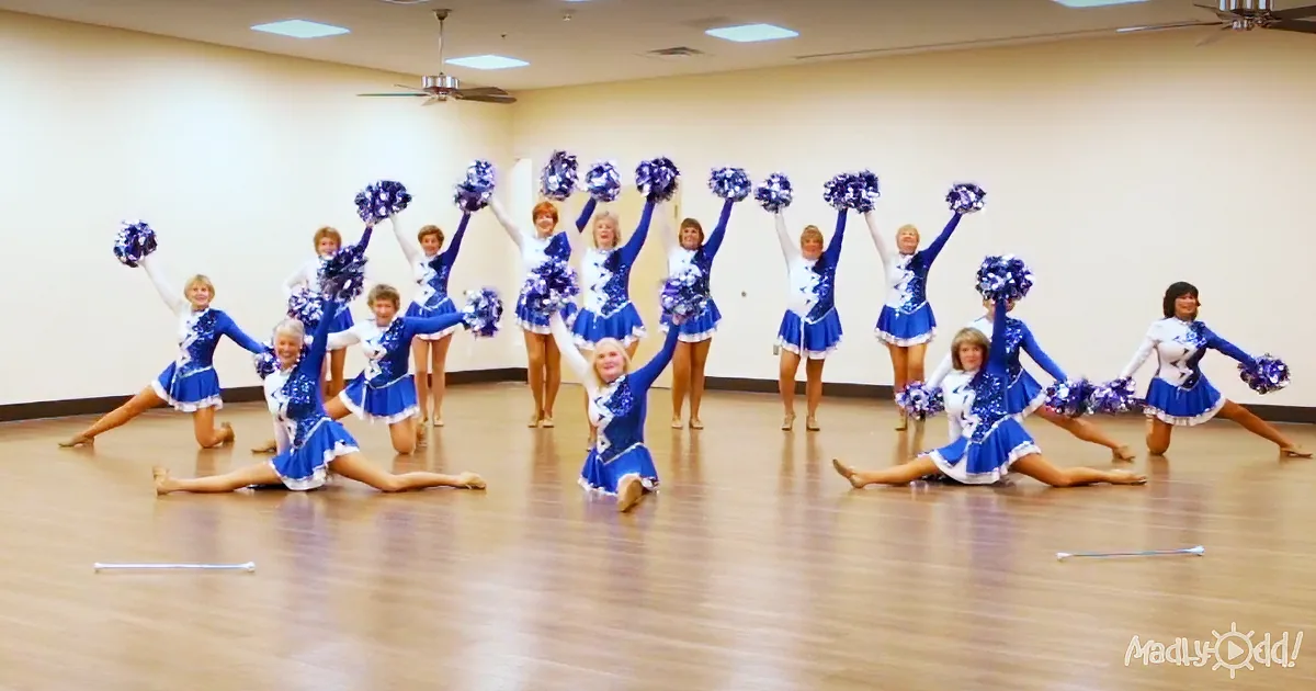 See Why People Are Falling in Love With These Senior Citizen Cheerleading Squad.
