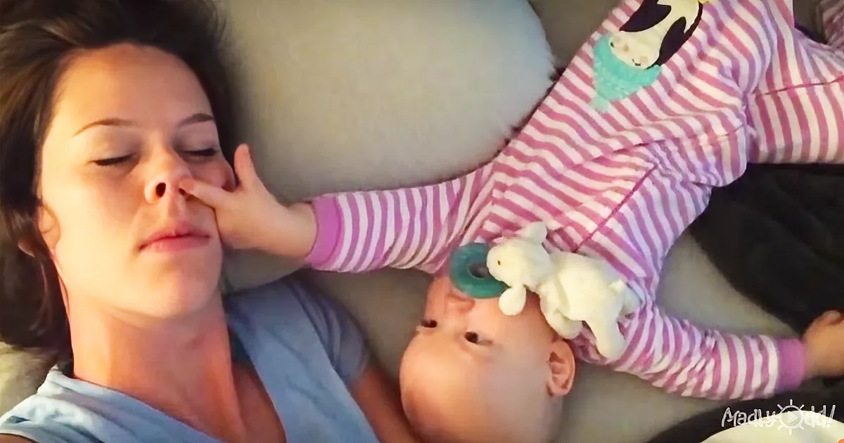 Mommy Tries to Nap, but Baby Has Other Plans and the Internet Is Dissolving in Laughter