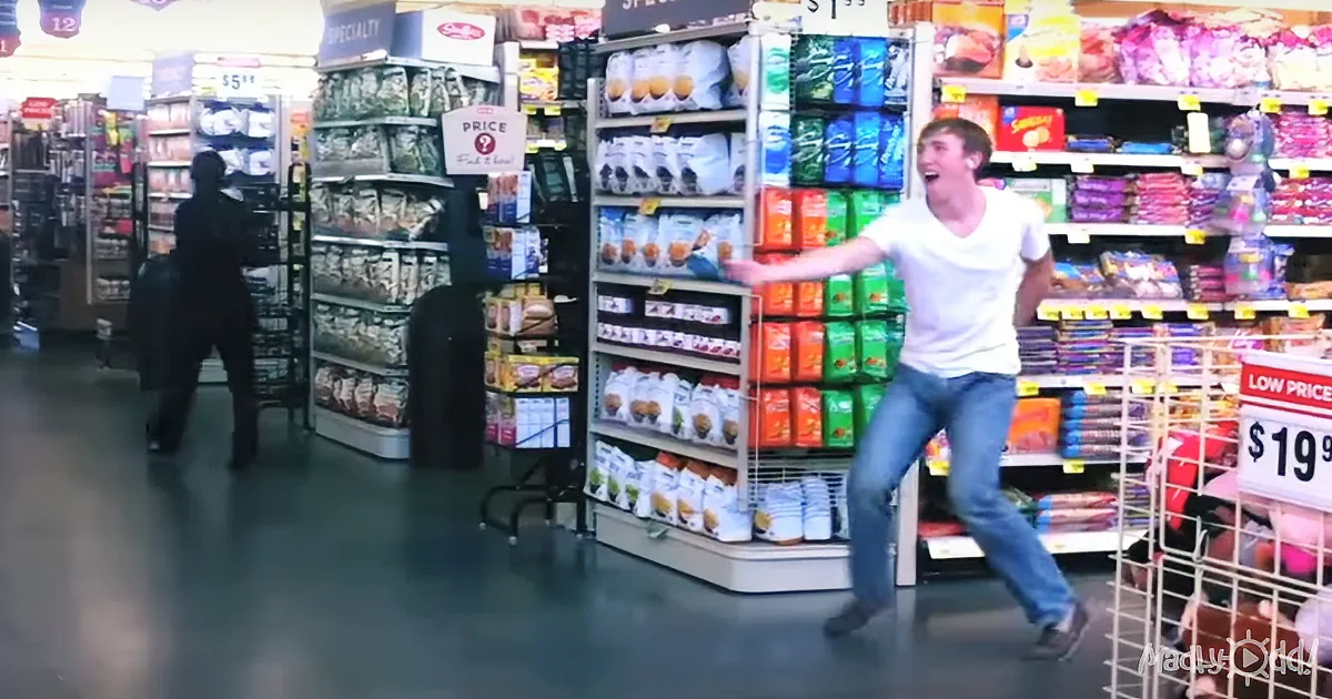 A Man in a Target Turns Heads When He Busts Some Moves in the Store!
