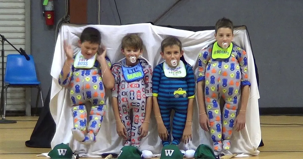 5th Grade Boys Use Onesies, Bibs, and Pacifiers in Epic Talent Show Skit