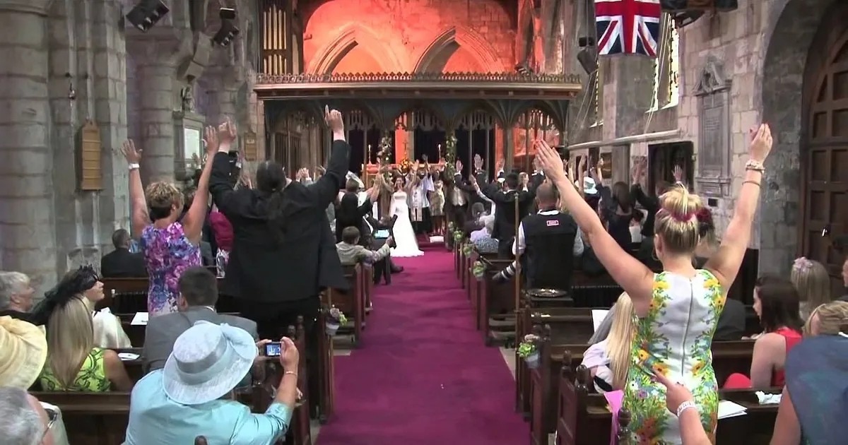 Bride and Groom Stand at the Altar, Suddenly Break Into Epic Flash Mob and It Goes Viral
