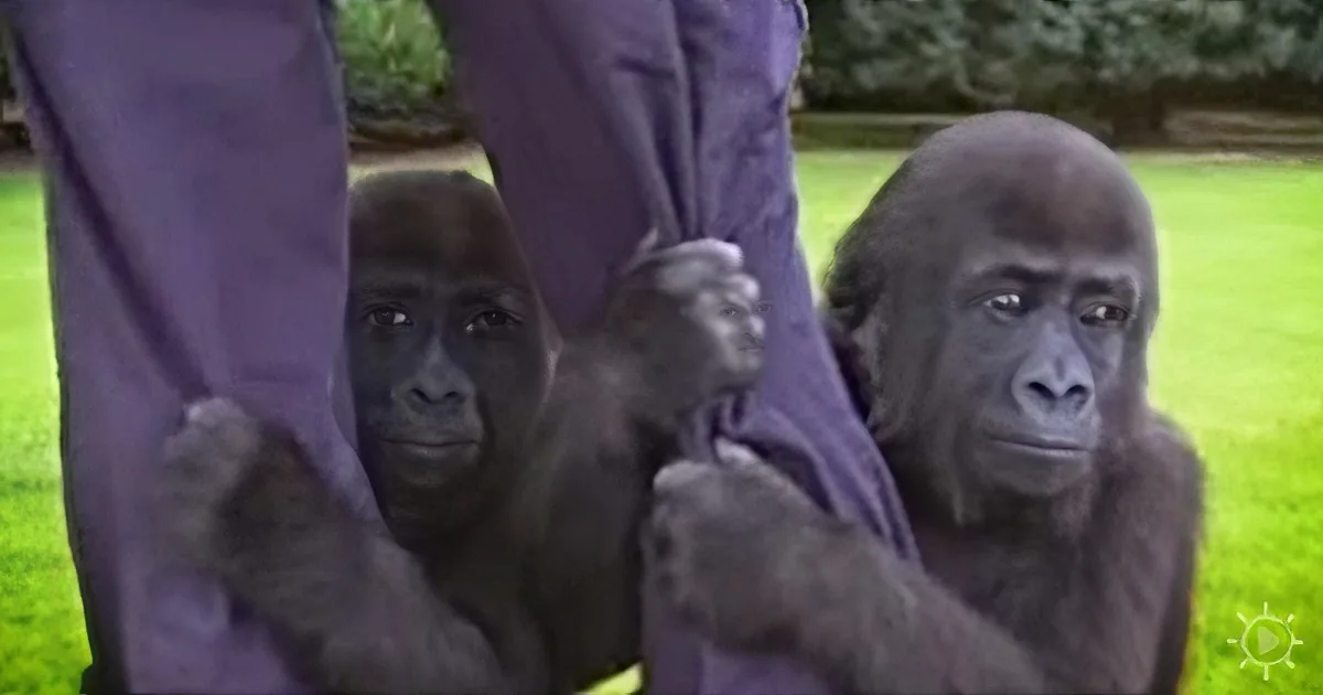 12 Years After Releasing Gorillas, Their Eyes Meet in the Wild -- Ignoring Warnings, He Moves Closer...