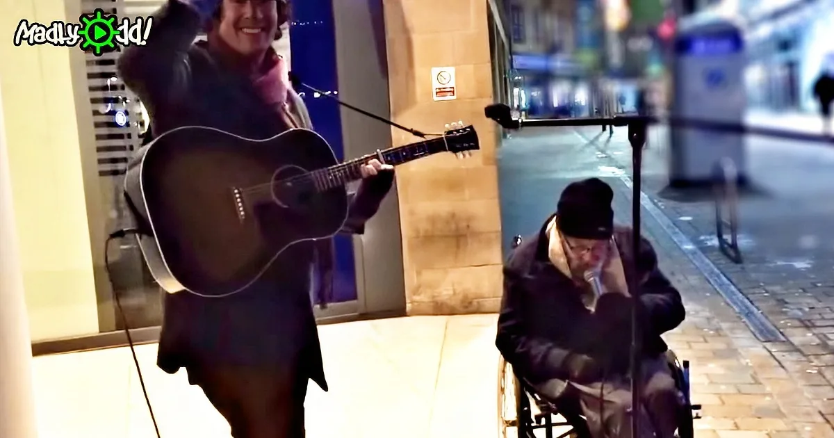 Homeless Man Approaches Street Musician and Begs 1 Simple Question.... I'm Crying!
