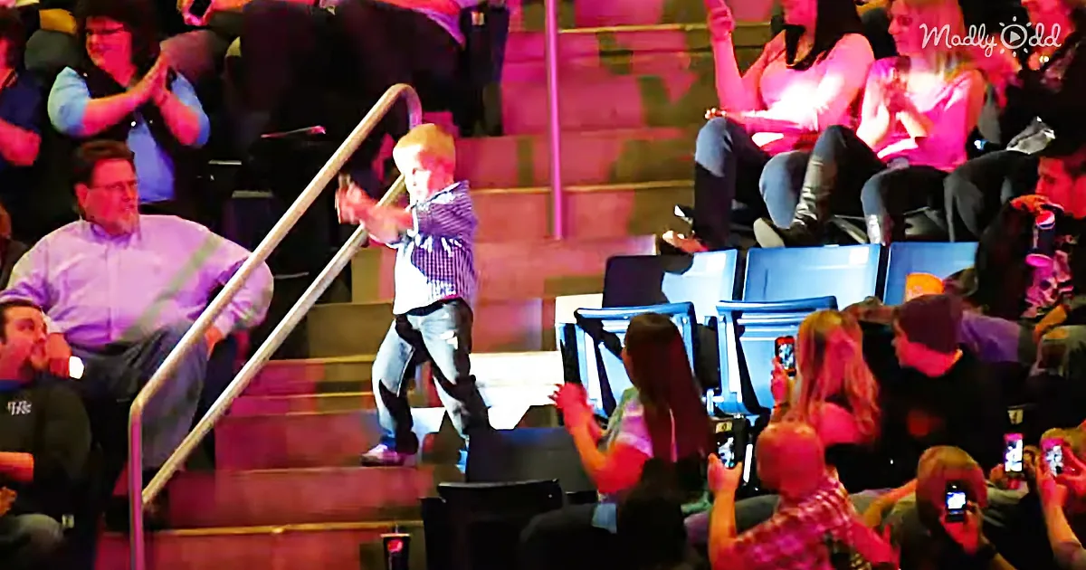 Little Boy Shows off His Dance Moves at a Rascal Flatts Concert