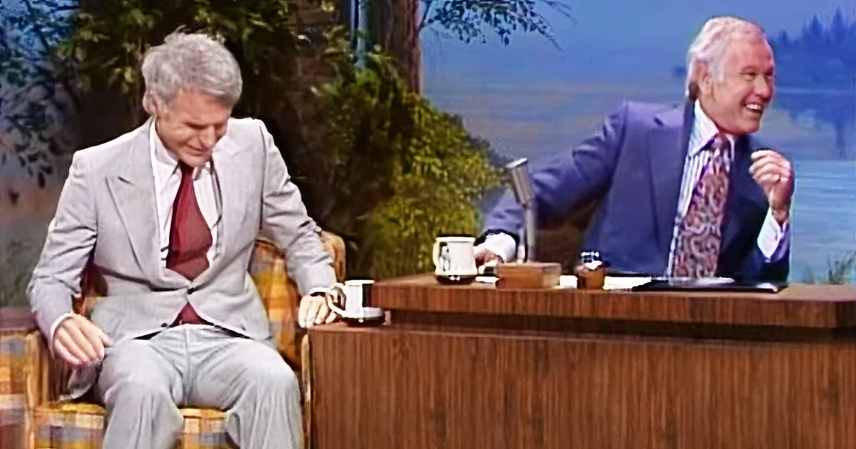 Johnny Carson Tells Steve Martin Goodbye. What Happens Next Is Hilarious TV History!