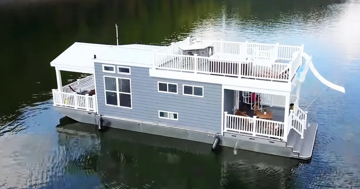 Coolest Houseboat You'll Ever See, Take a Peek Inside