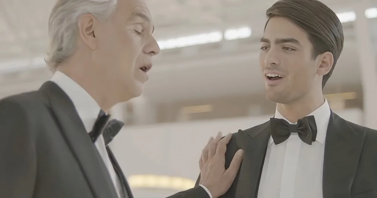 Andrea Bocelli Duets With Son for the First Time With ''Fall on Me''