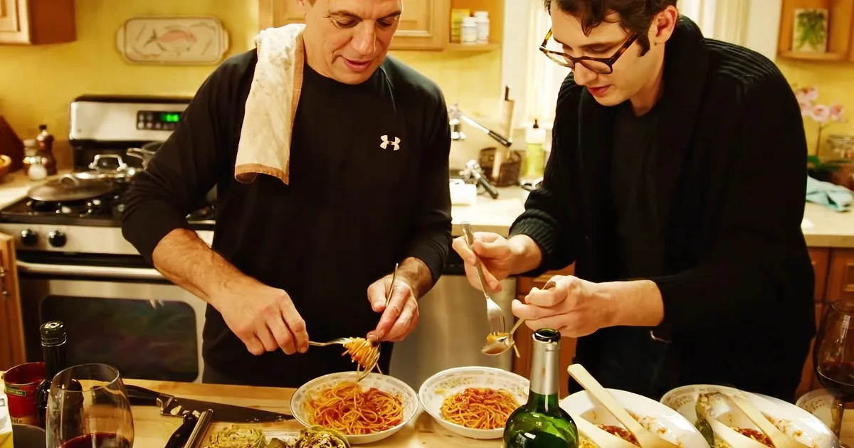 Tony Danza Teaches Josh Groban How to Make Spaghetti With a Ridiculously Delicious Twist