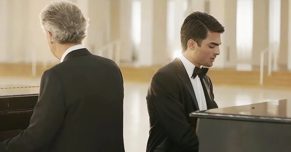 Andrea Bocelli Playing the Piano With His Son Is the Only Thing You Need to See Today.