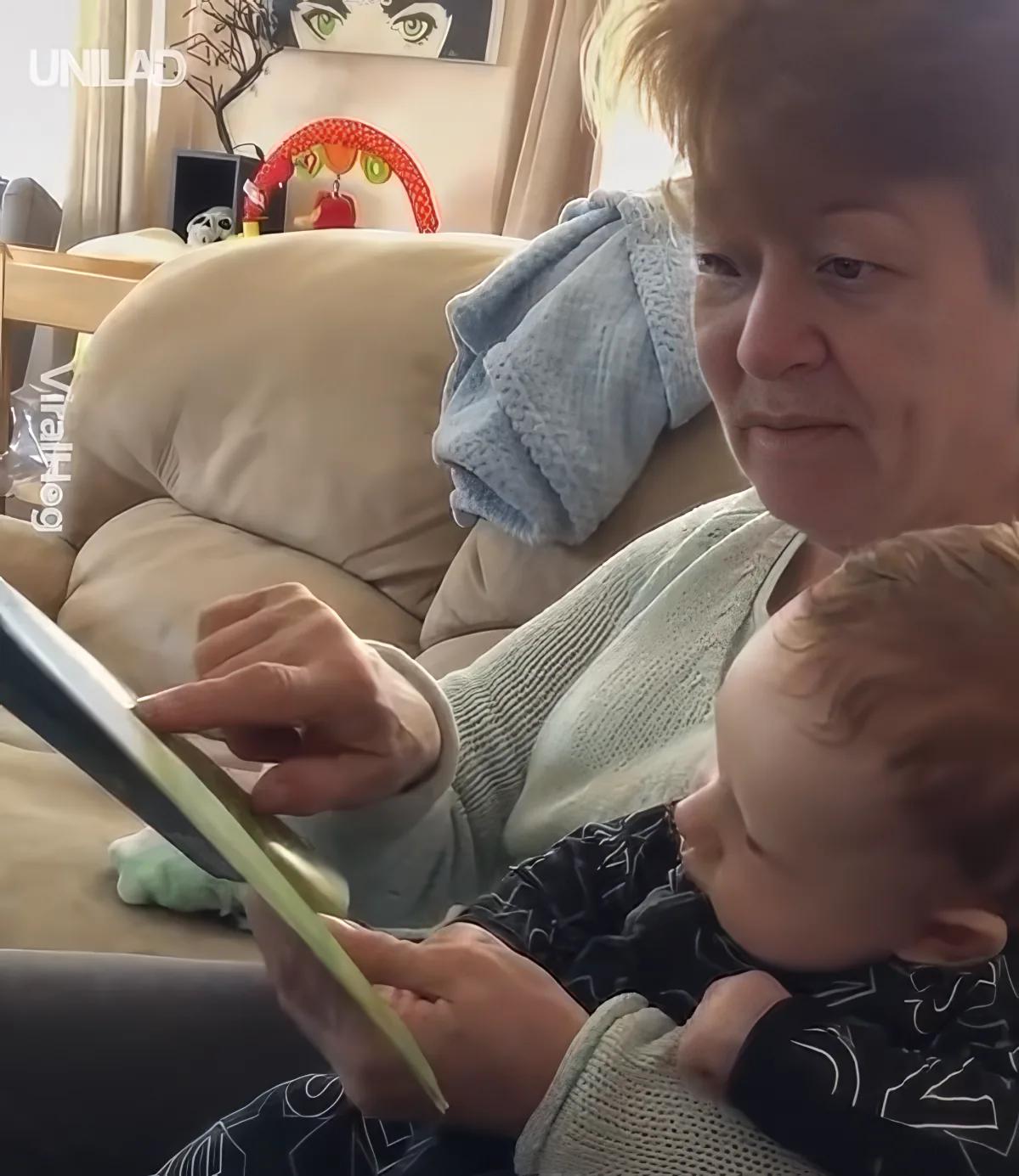 Grandma Reading The Wonky Donkey