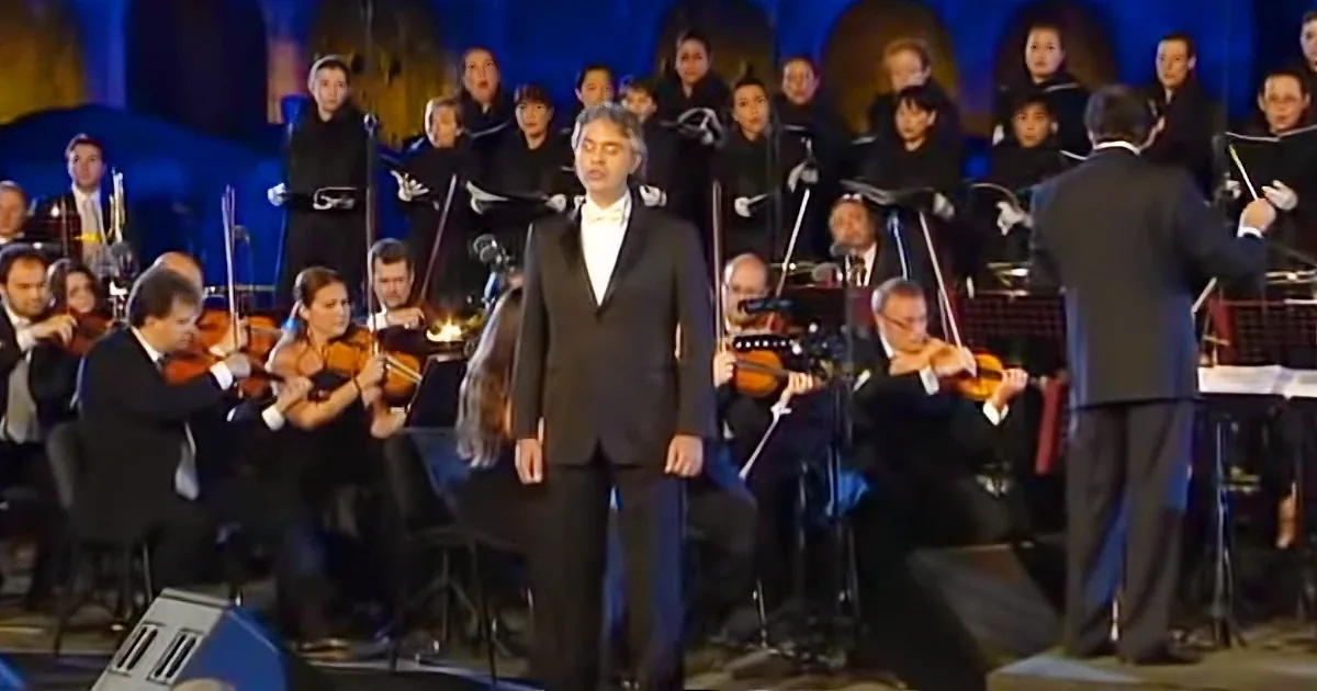 Bocelli Sings Beloved Christmas Classic and Moves the Audience to Tears