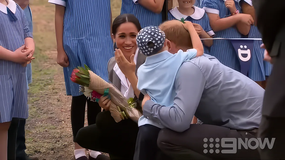 Prince Harry and Boy Grabs Beard