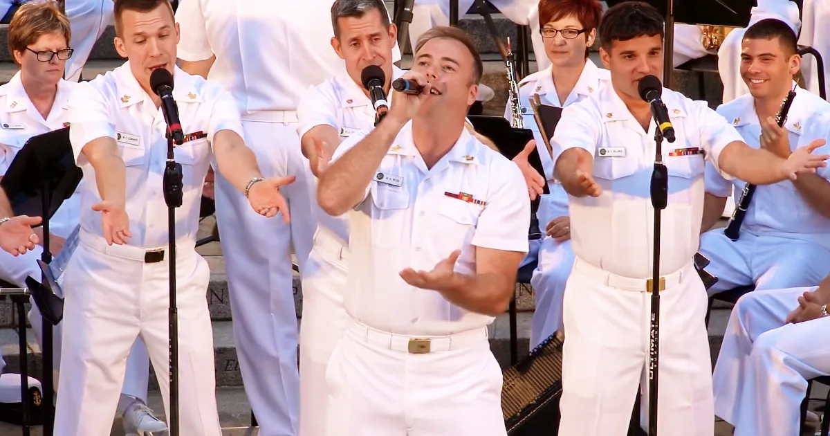 5 Navy Sailors Sing Songs From the 60s and Everybody Goes Wild