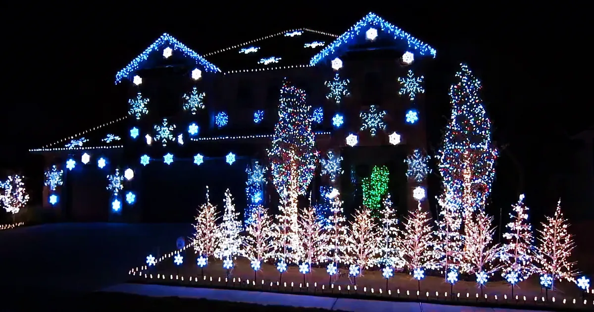 Her Voice Was so Strong and Moving, He Had to Set His Christmas Lights to Her Music