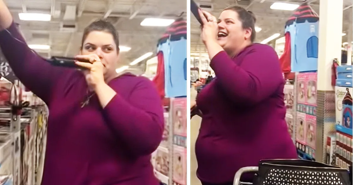 Lady Grabs Mic at Walmart and Starts Singing, Seconds Later Her Song Is Going Viral