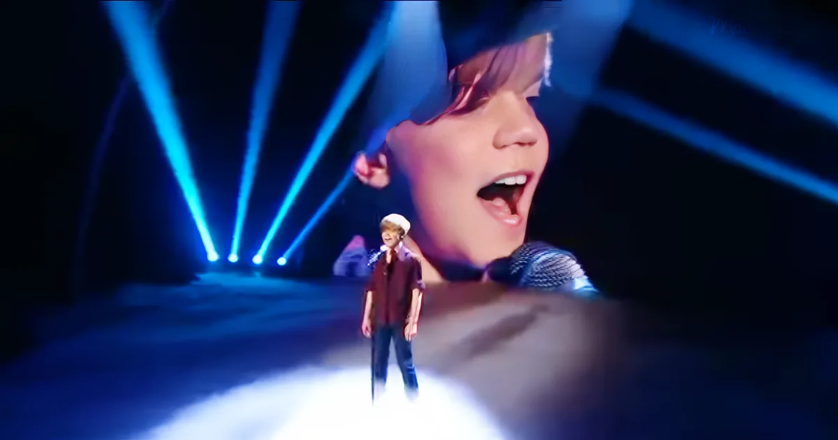 Ronan Parke sings on BGT