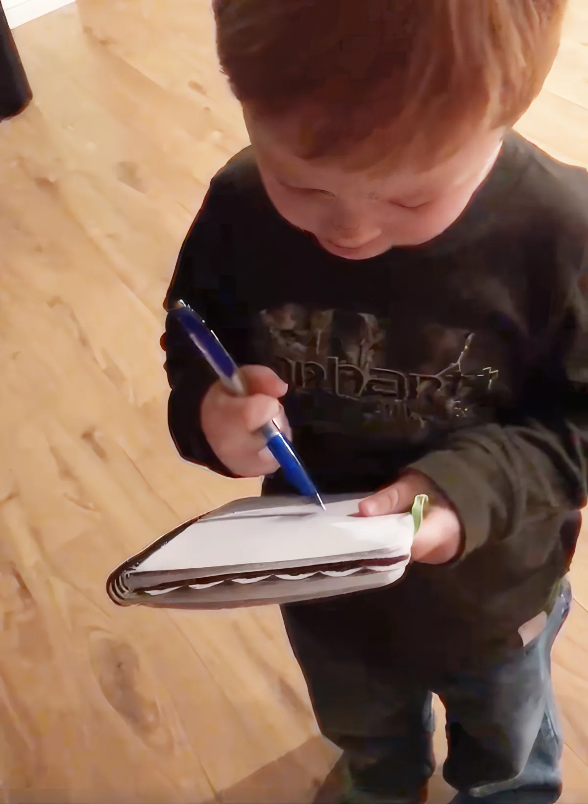 He Helps Mommy Make a Grocery List