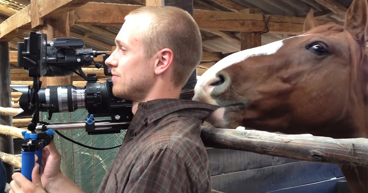 Reporter Steps in Front of the Camera but That Horse Has the Crew Bursting With Laughter