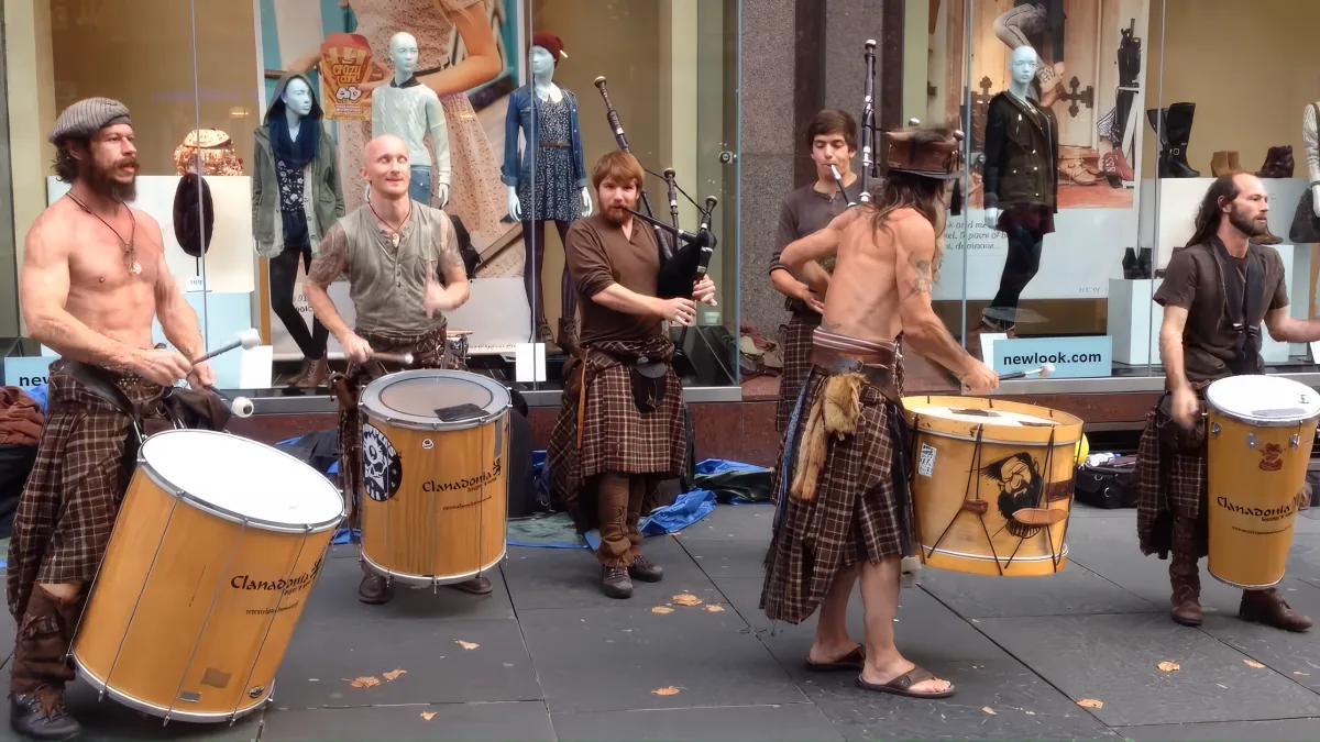 Bagpipes and Drums