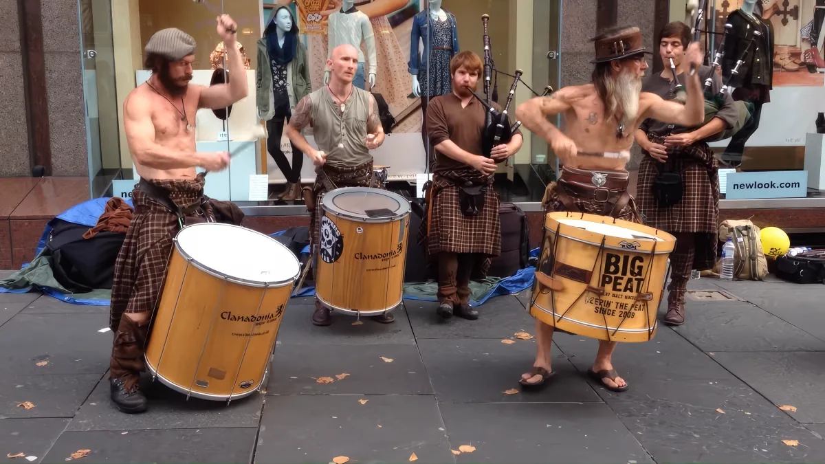 Bagpipes and Drums