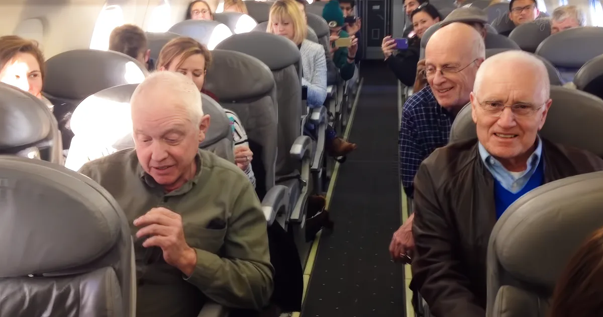 Seniors on Plane