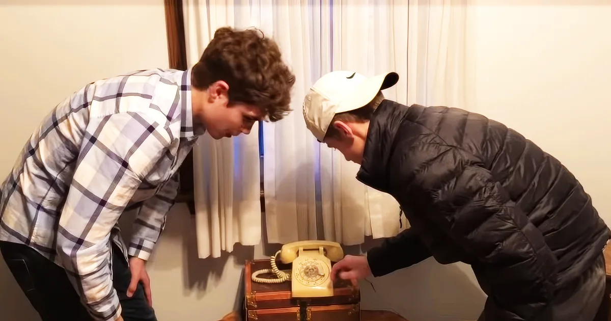Teens and Rotary Phone