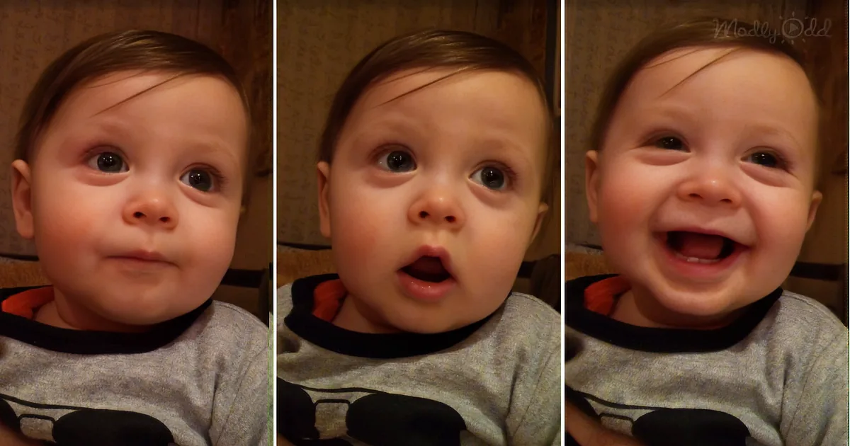 Adorable Baby Gets Very Emotional as He Listens to Andrea Bocelli Singing 'Time to Say Goodbye'