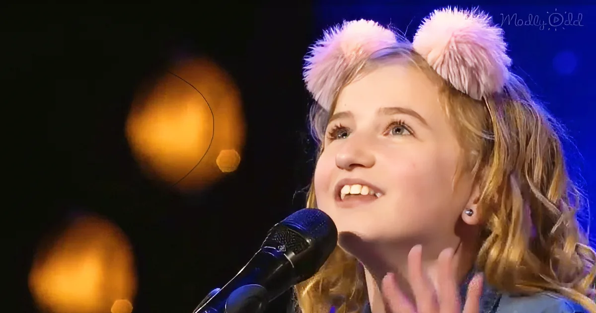 9-Year-Old Irish Girl Lights up the Stage Singing 'Don't Rain on My Parade' Like a Diva 50 Years Before Her Time