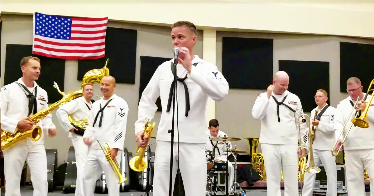 U.S. Navy Brass Band Brings out the Big Horns for a Lively, Toe-Tapping Performance