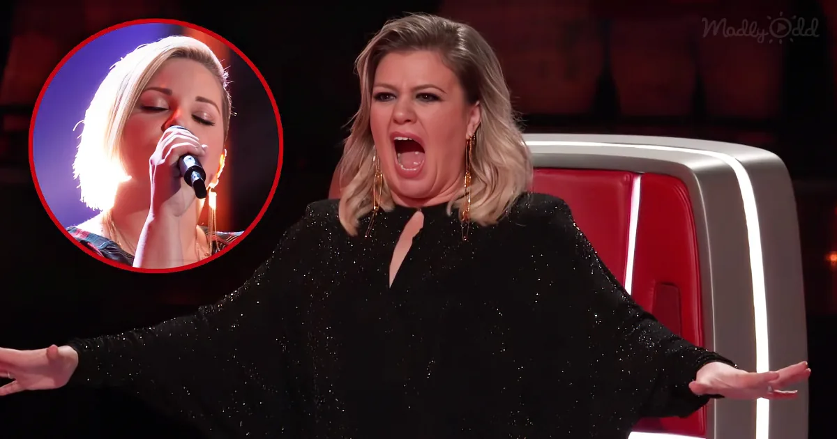 A woman in a black sequined dress sings passionately on stage, with a smaller inset image of another singer in the...