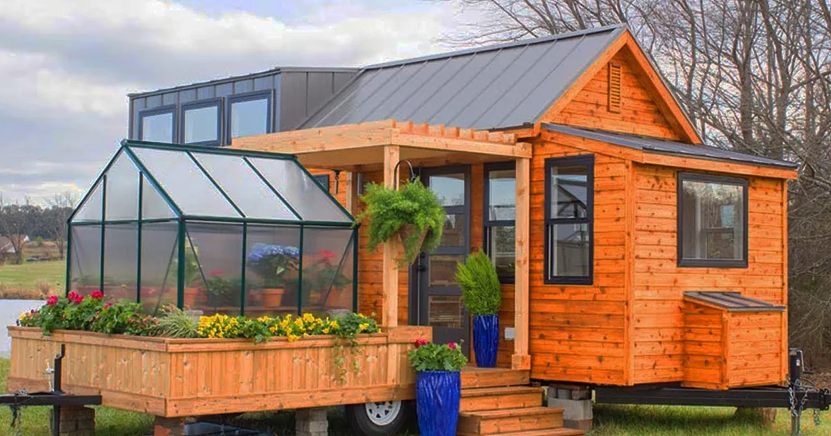 Tiny Dream Home With a Greenhouse, Take a Look Inside