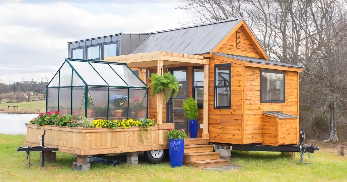 Tiny Greenhouse and Tiny House