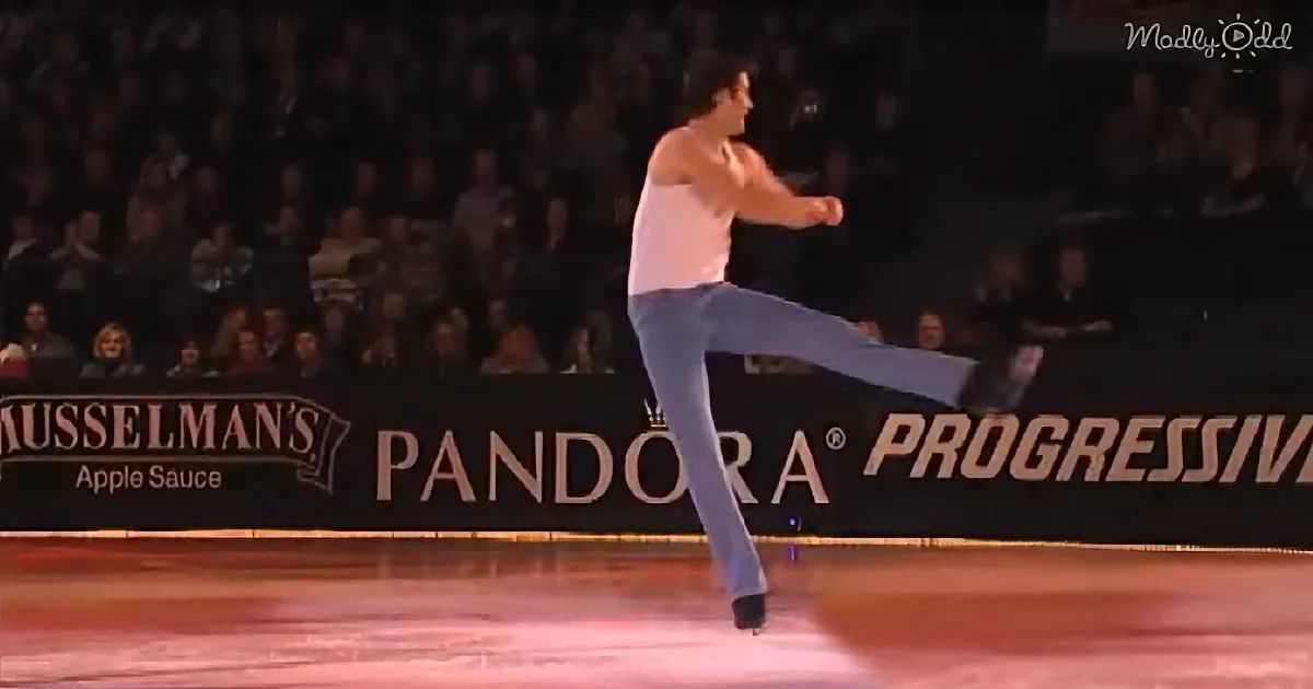 Olympic Skater Performs 'Footloose' on Ice, Brings Entire Stadium to Their Feet
