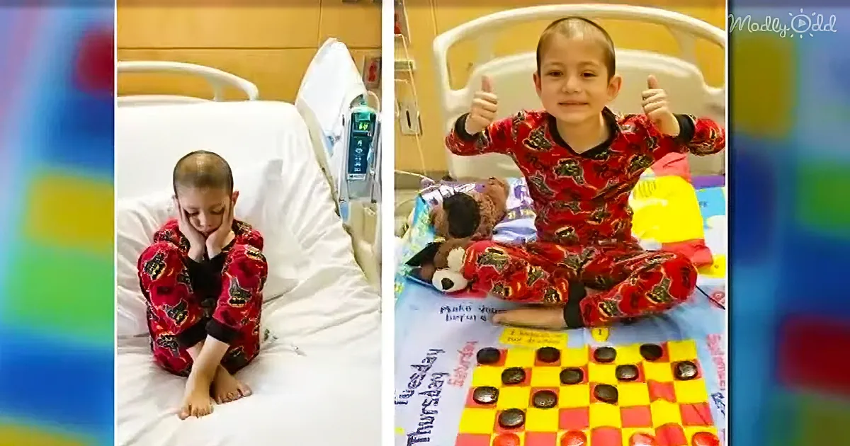Dad Turns Bed Sheets Into Board Games for Sick Kids