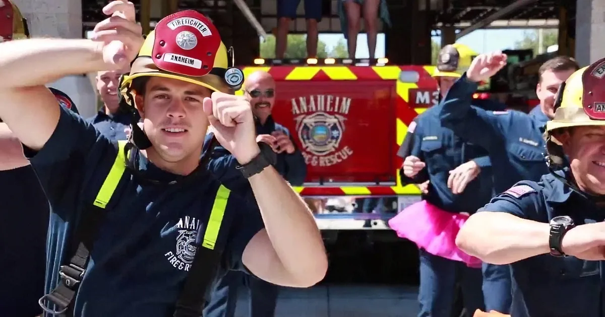 Firefighters Appeared on Camera. but When the Music Started Playing, I Couldn''t Look Away! Whoa!