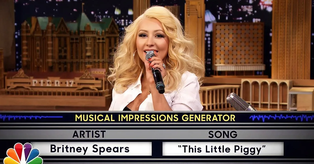 Jimmy Challenges Christina to a Game of Musical Impressions. When She''s Asked to Do Cher? Whoa!