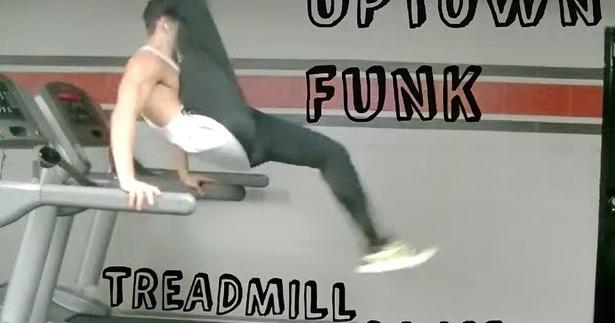 He Jumped up on That Treadmill. but What He Does Next? You'll Not Believe Your Eyes!