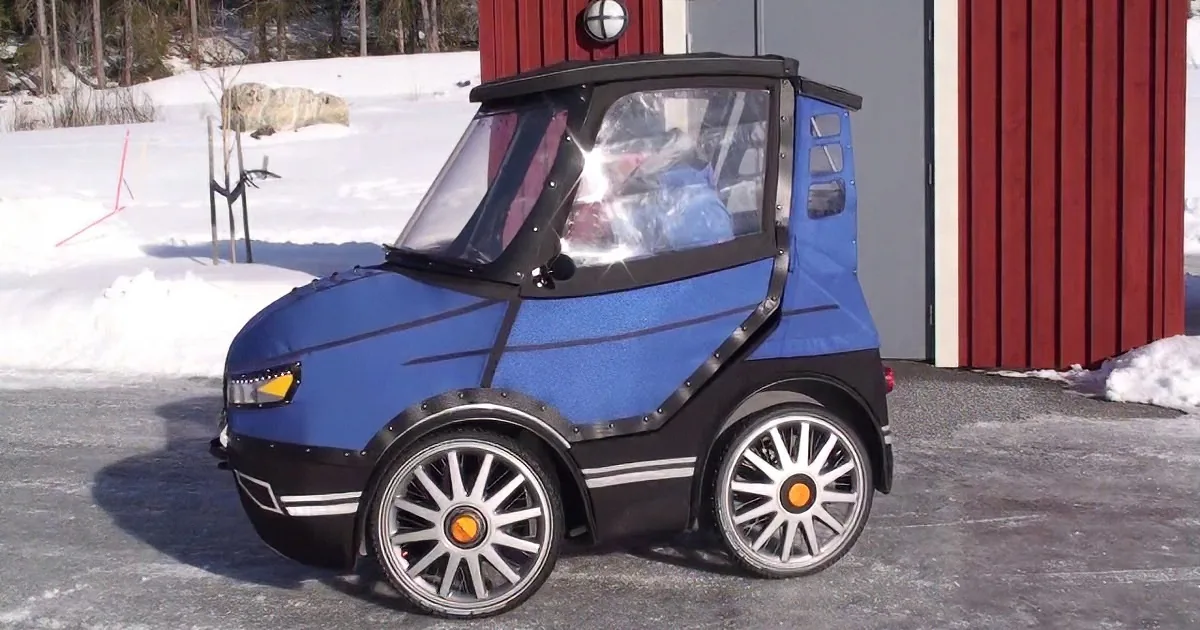 I Thought It Was a Car at First. but When He Opens up a Door, Watch What Happens