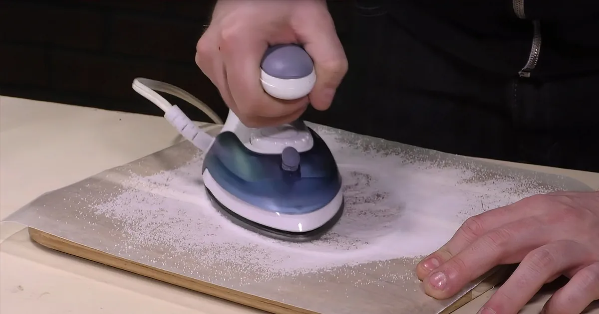 He Sprinkled Salt Into the Wax Paper. When He Grabbed His Iron, I Started Taking Notes