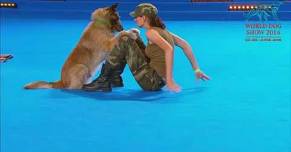 She Came Onstage to Perform With Her Dog. but Wait Till You See the Pooch Do This! Mind-Blowing...